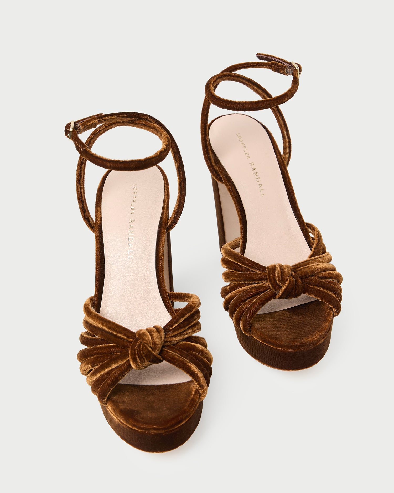 Loeffler Randall Women / Rivka Brown Velvet Platform Sandal