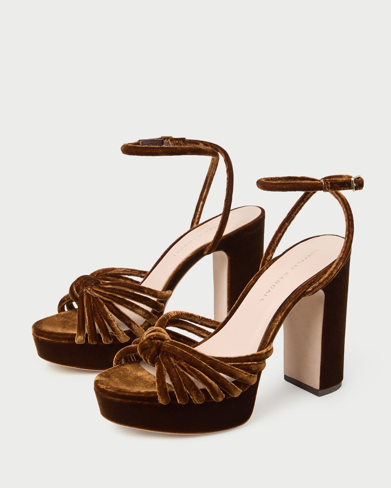 Loeffler Randall Women / Rivka Brown Velvet Platform Sandal