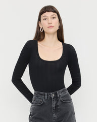 Loeffler Randall Women / Kaya Pointelle Long-Sleeve Bodysuit