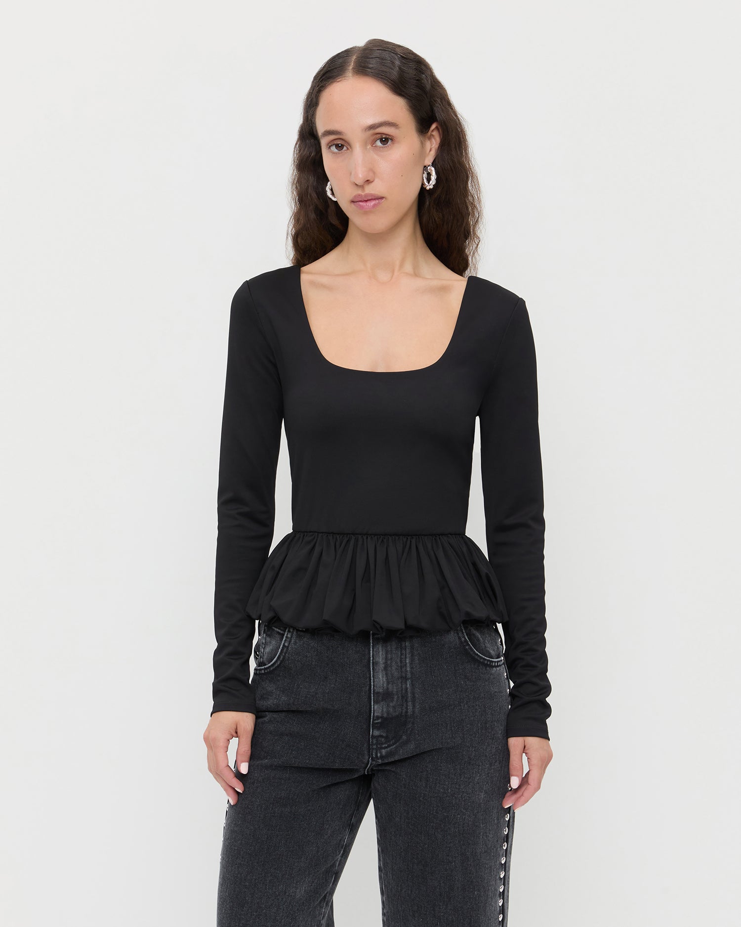 Loeffler Randall Women / Posie Peplum Top